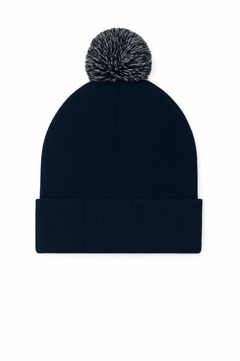 Uneek UC413 Pom Pom Beanie Navy/Light Grey ONE